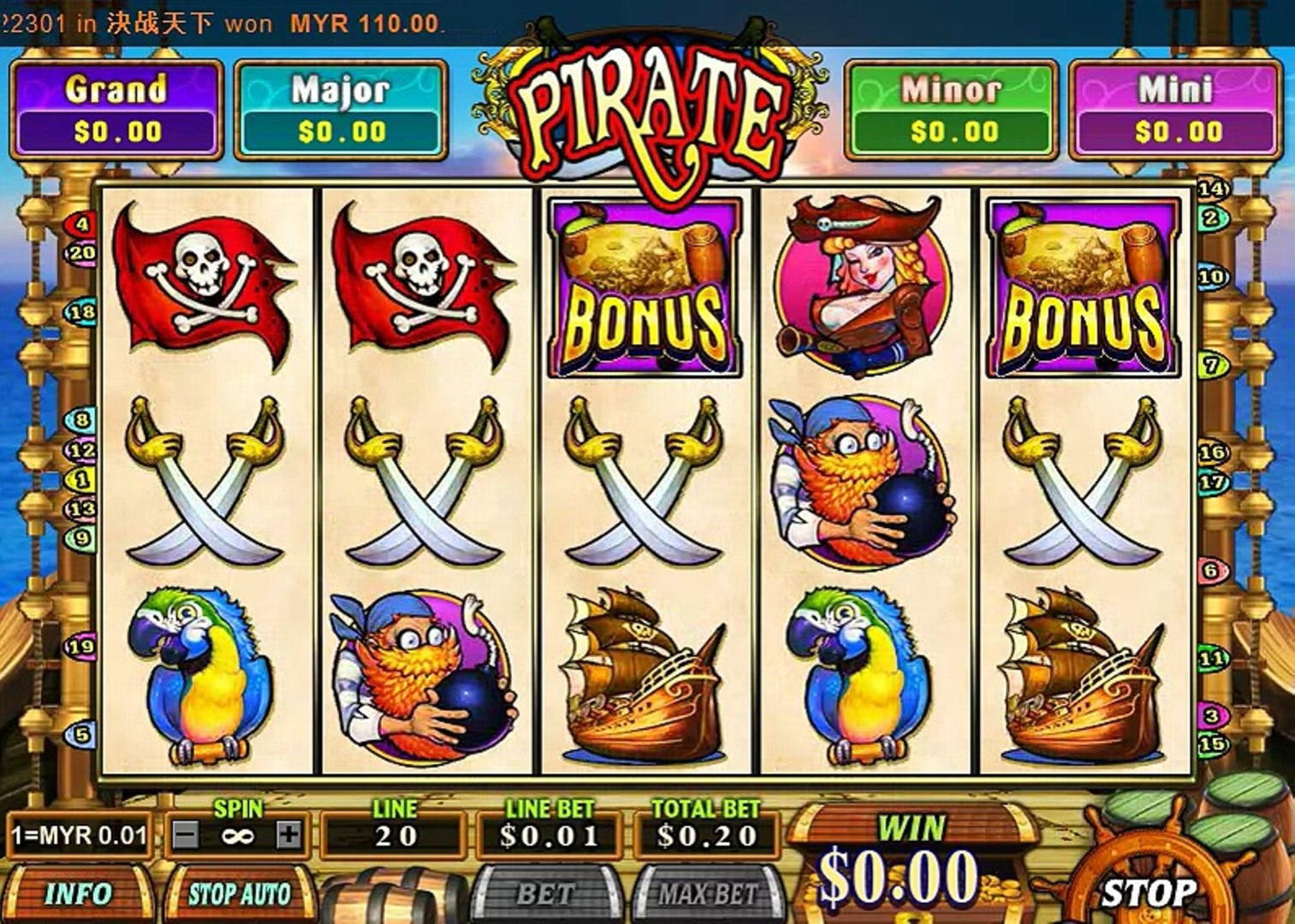 Tournoi de machines à sous freeroll quotidien à 10 € au casino Intertops